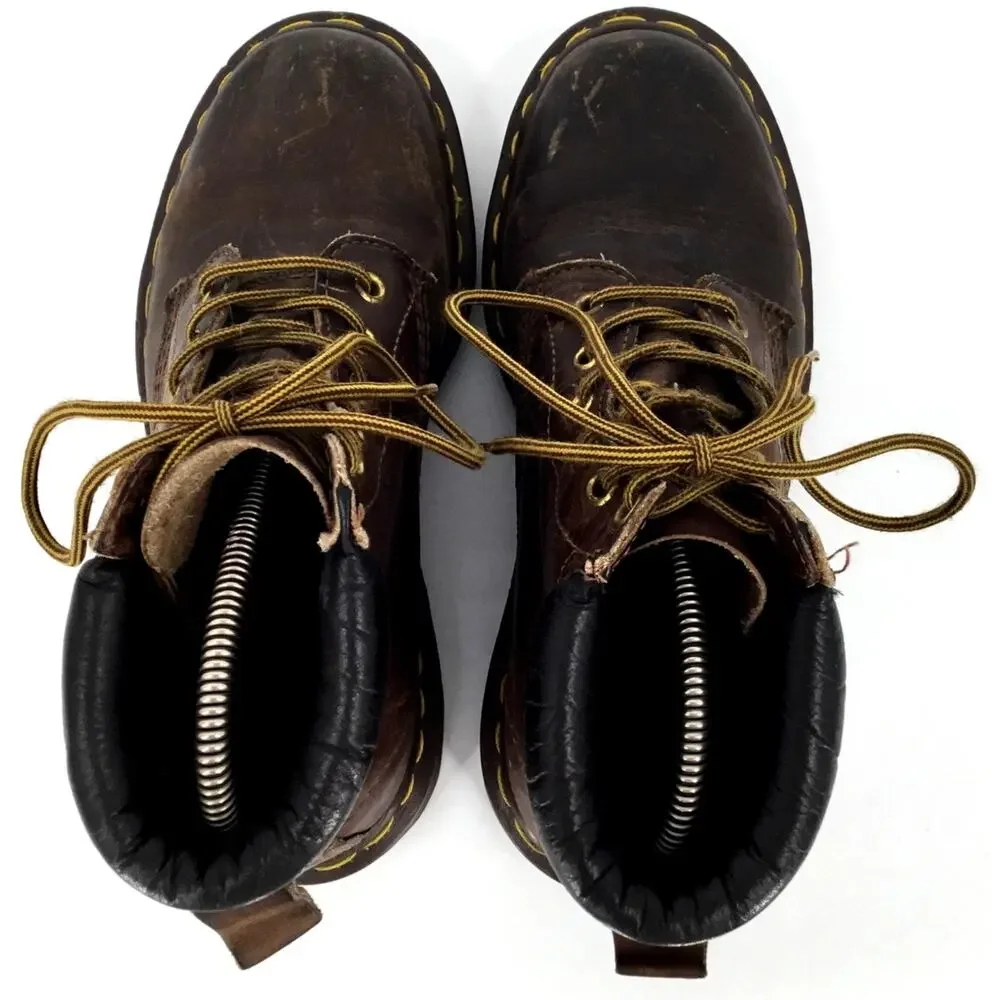 Vintage 90s Dr Martens Made England Brown Leather Boots Est US 7
